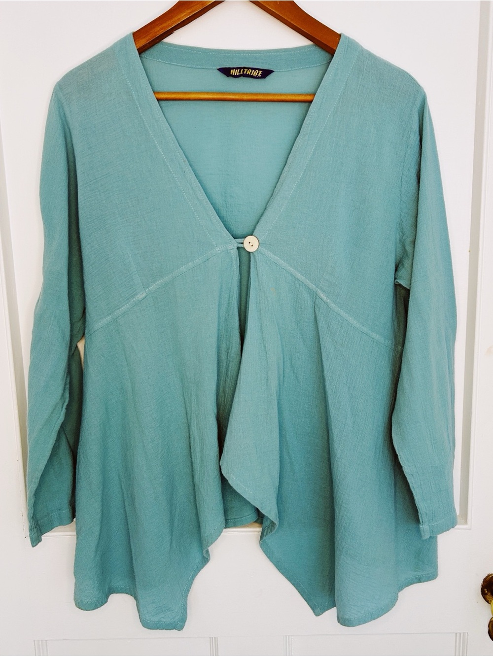 Women’s Hilltribe  Lightweight Cotton Blue Shirt Size L/XL
